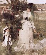 Berthe Morisot Detail of Hide and seek oil